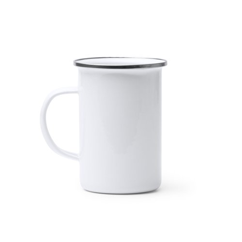 TAZA METÁLICA ESMALTADA IMPRESA TODO COLOR